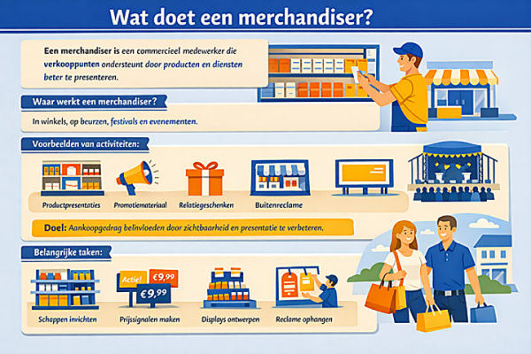Alles over het beroep merchandiser Wat doet een merchandiser